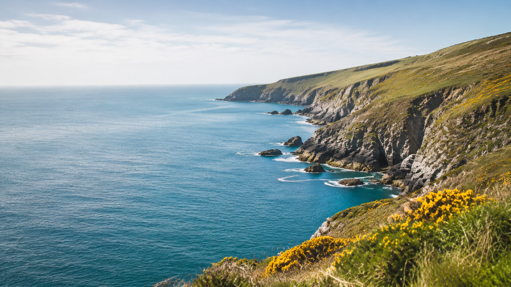 Cornish coastline for Cove & Moor Hampers